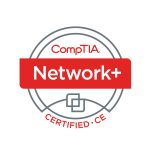 CompTIA Network+ Certified CE logo representing professional IT networking certification.