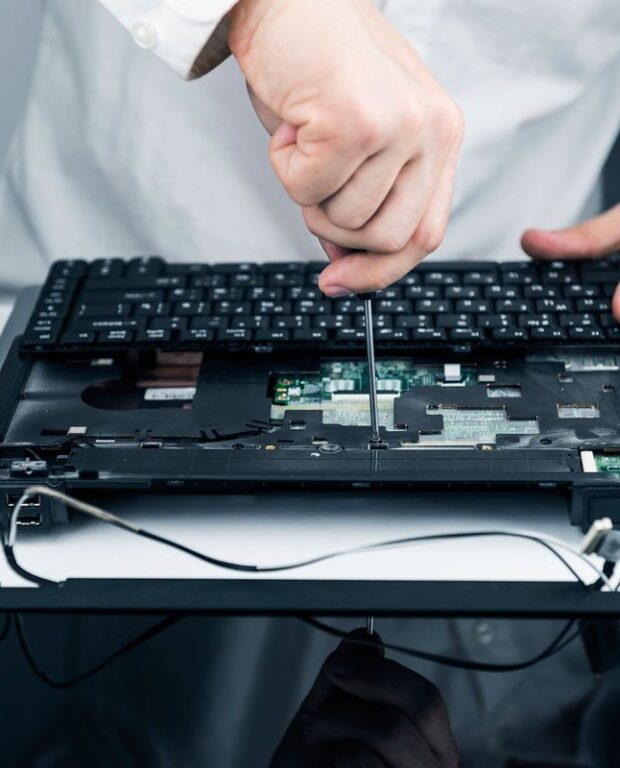 Laptop computer repair performed by a technician in Denver and Aurora
